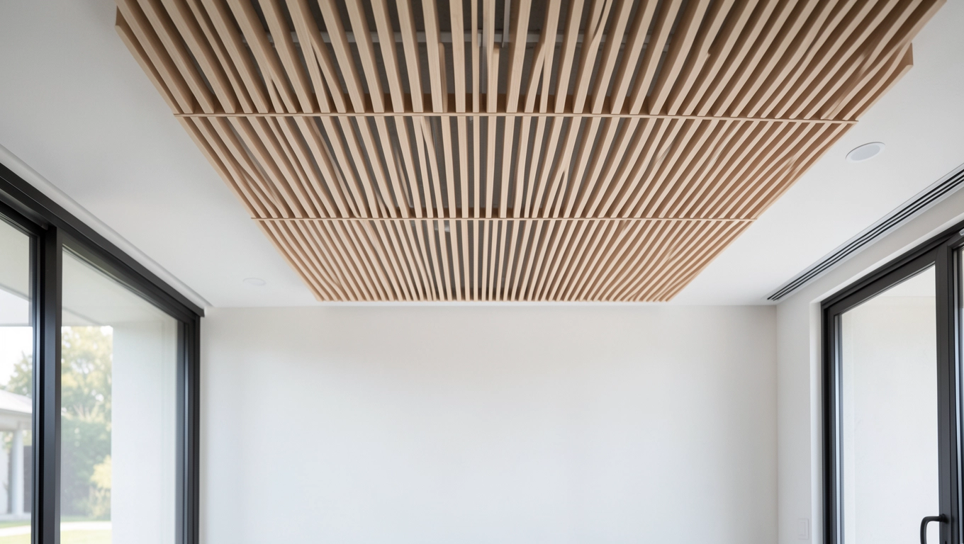 jak zrobić lamele na suficie