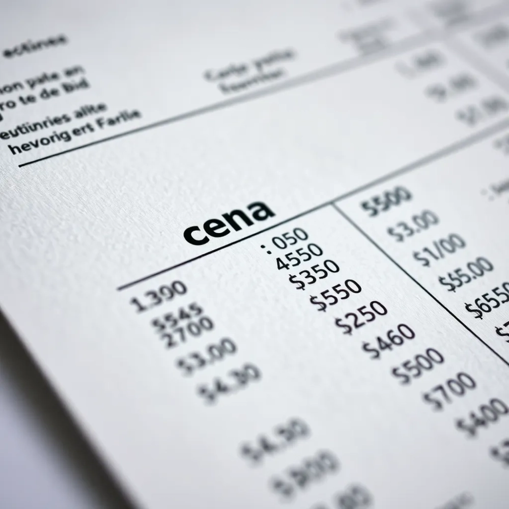 Kosztorys ofertowy cena