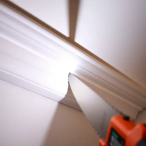 Jak dociąć listwy sufitowe w narożnikach wewnętrznych