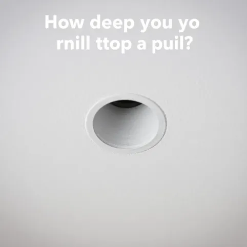 Jak głęboko można wiercić w suficie