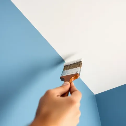 Jak malować ściany na styku z sufitem