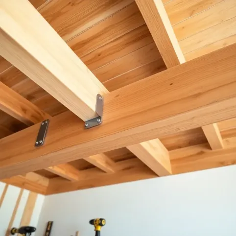 Jak zamontować drewniane belki na suficie