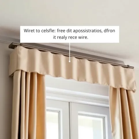 Jaka odległość szyny sufitowej od maskownicy