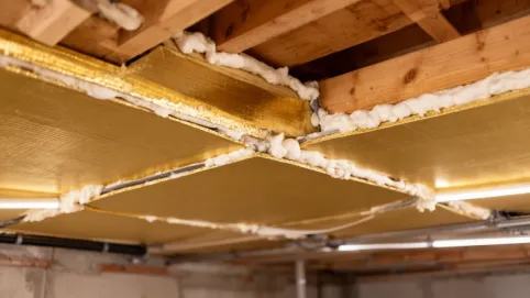 Montaż płyt PIR na suficie