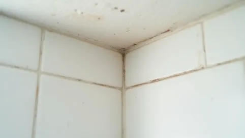 Szczelina między płytkami a sufitem